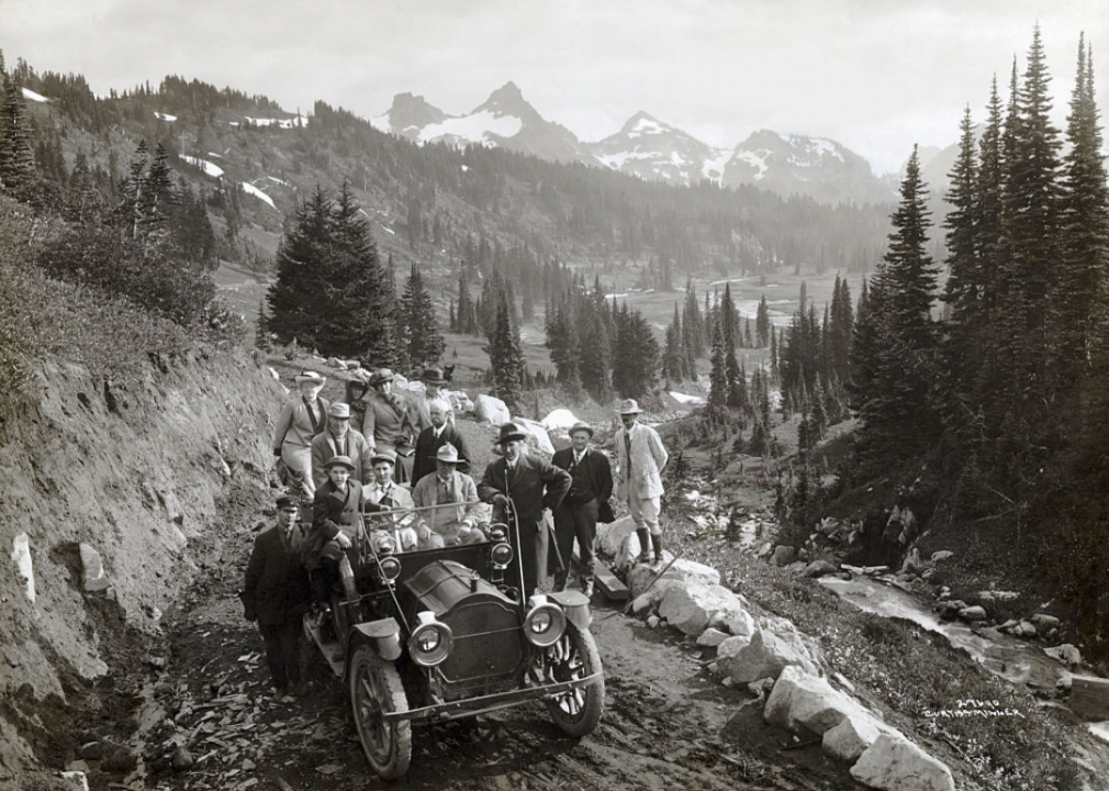 Franklin Lane with group at Mount Rainier